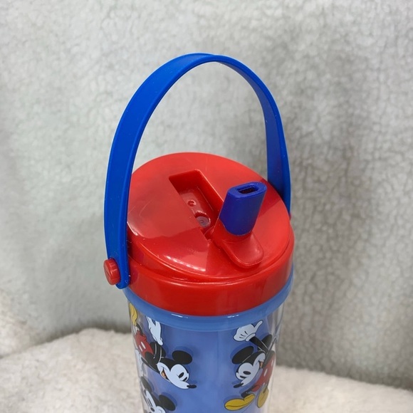 Disney Sippy cup Mickey Mouse Magical changeing color 10" with carrying handle - Picture 5 of 10